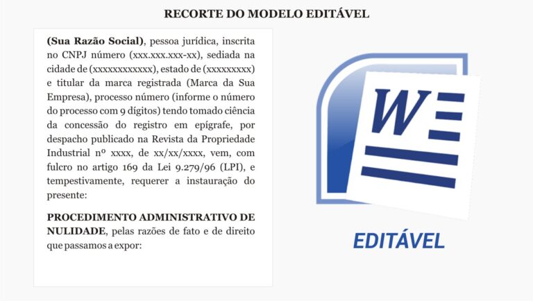 Modelo Nulidade De Registro De Marca No Inpi Consultoria Modelo Pi